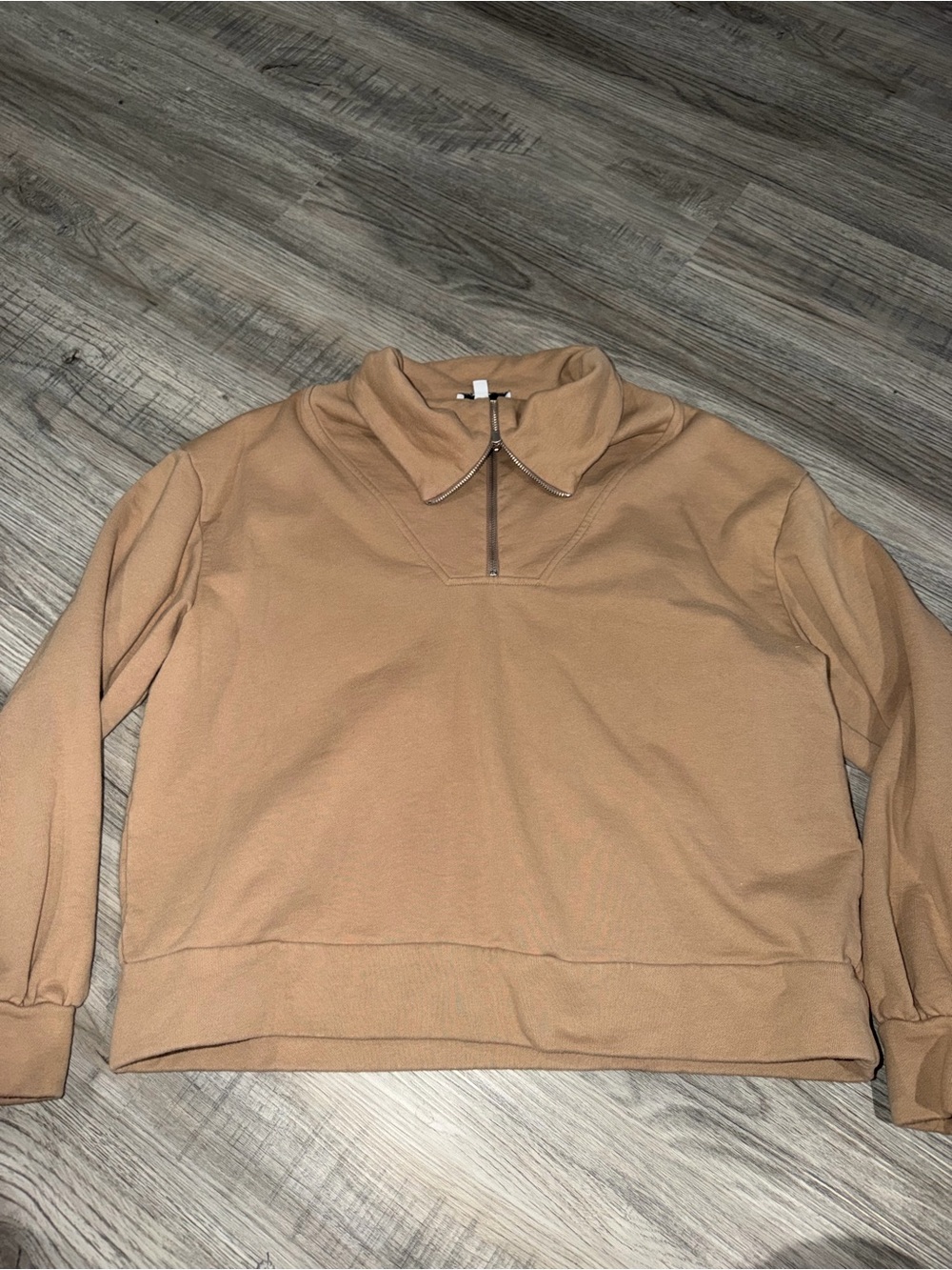 Half-Zip Pullover Sweater - Camel